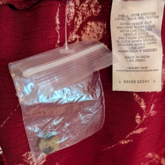 NWT Dip Red Floral Midi Dress Large - Picture 4 of 6